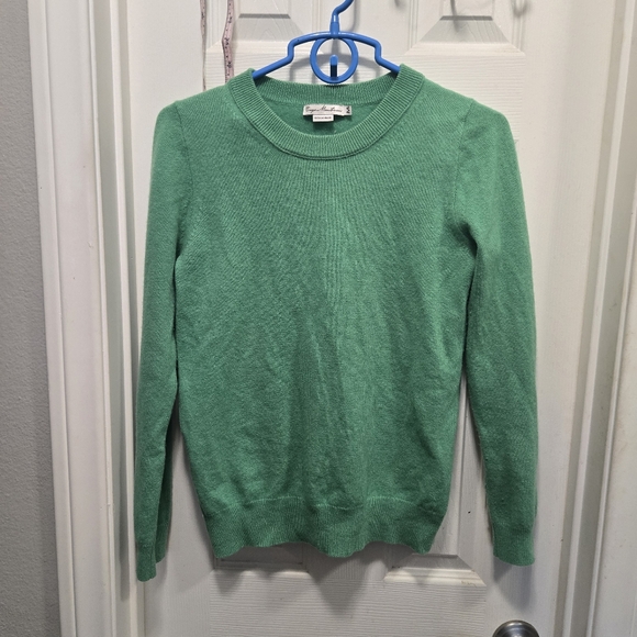 Enzo Mantovani Green Cashmere Sweater Size M - Picture 1 of 6